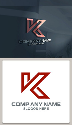 创意K字母logo
