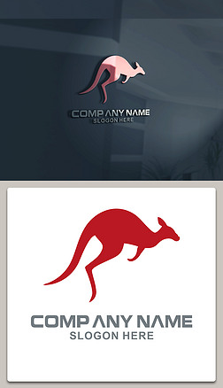 袋鼠logo设计