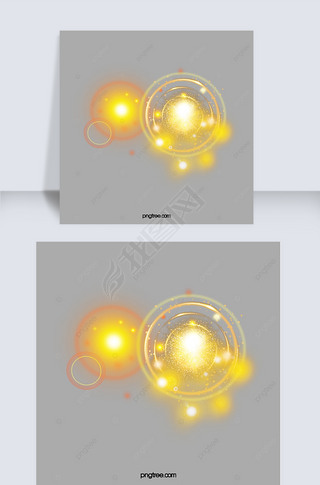 光点黄色光效光圈光斑