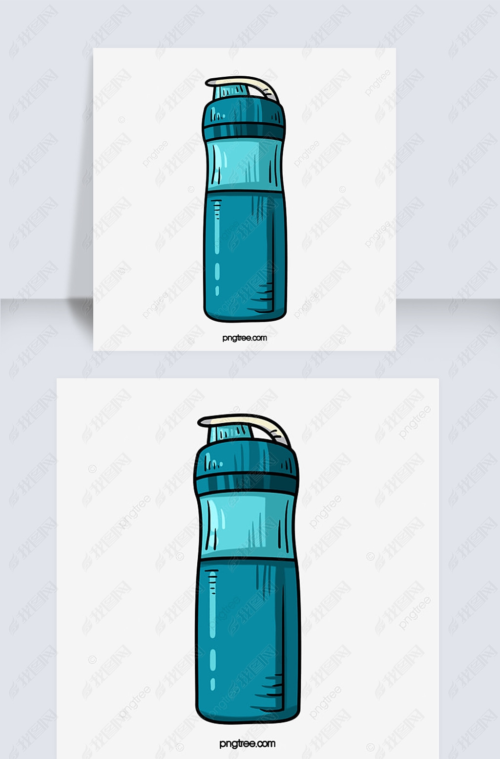 原创卡通水壶卡通运动版权可商用