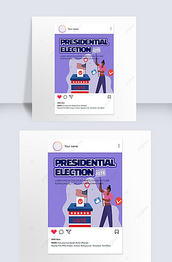 ѡpresidential electionͶƱsocial media post