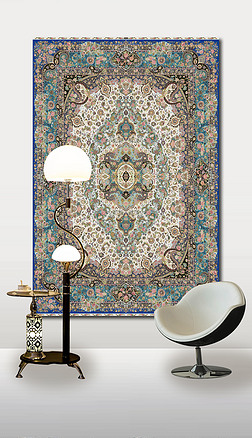 欧式古典高贵波斯复古花纹地毯地垫图案设计
