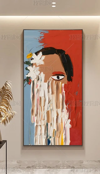 抽象油画人物作品专题模板-抽象油画人物作品图片素材下载-我图网