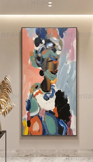 抽象油画人物作品专题模板-抽象油画人物作品图片素材下载-我图网