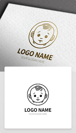 宝宝元素logo设计标志标识