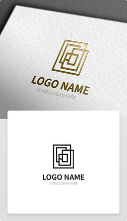 线条元素logo设计标志标识