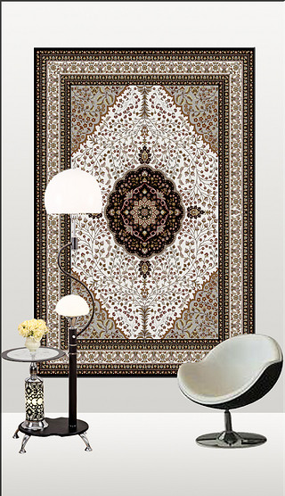 原创欧式古典高贵波斯复古花纹地毯地垫