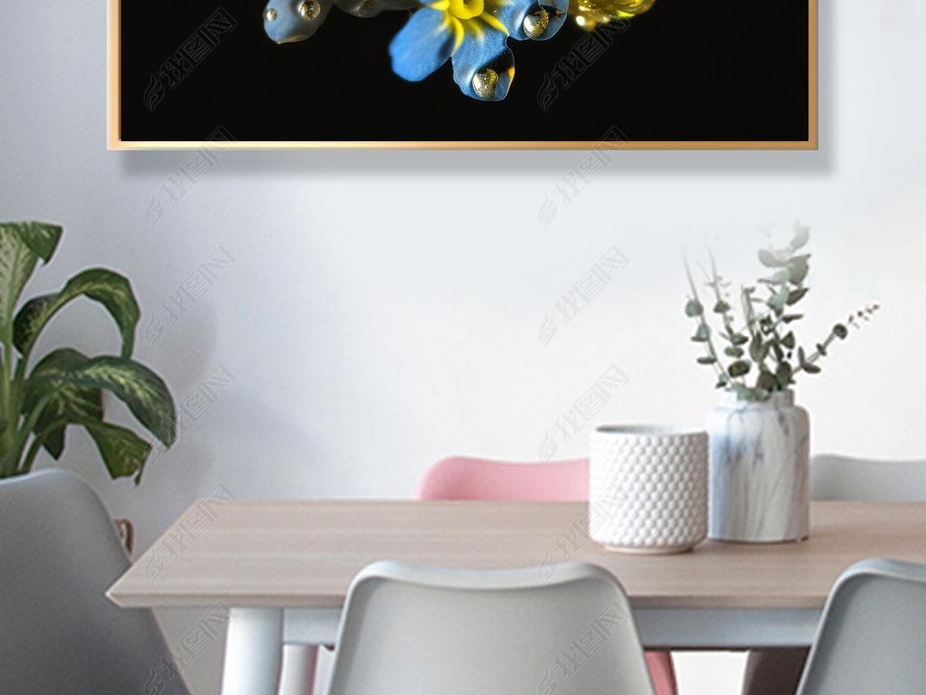 Myosotis sylvatica Hoffm glossy transparent caustics optical fantastic composition