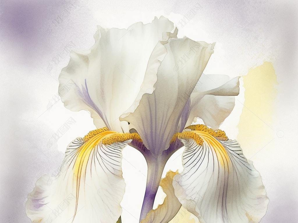 Iris ensata Thunbܻϸڰ׵