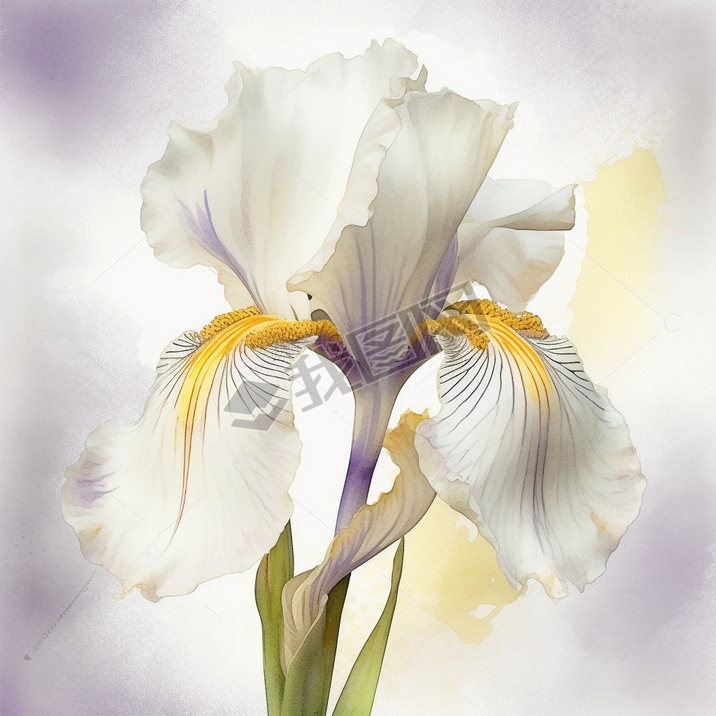 Iris ensata Thunbܻϸڰ׵