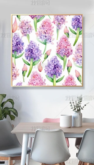 水彩风信子画法专题模板-水彩风信子画法图片素材下载-我图网