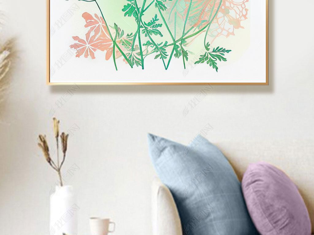 Queen Annes Lace Watercolor Pattern  Bright  Sweet Nursery Art