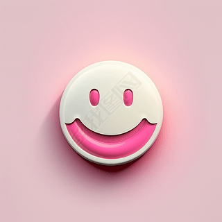 3DȾSmiling Faceͼ  UIͼ  8K  C4D  ۰ױ