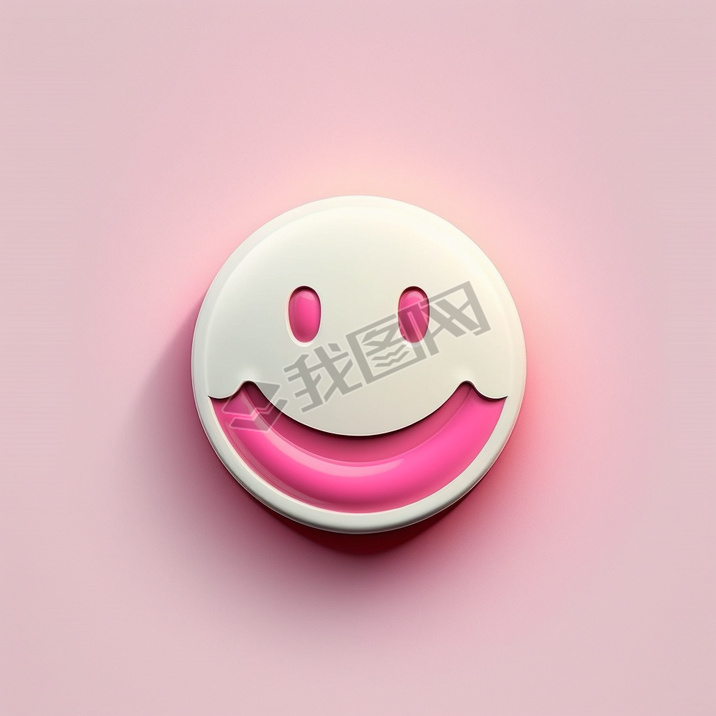 3DȾSmiling Faceͼ  UIͼ  8K  C4D  ۰ױ