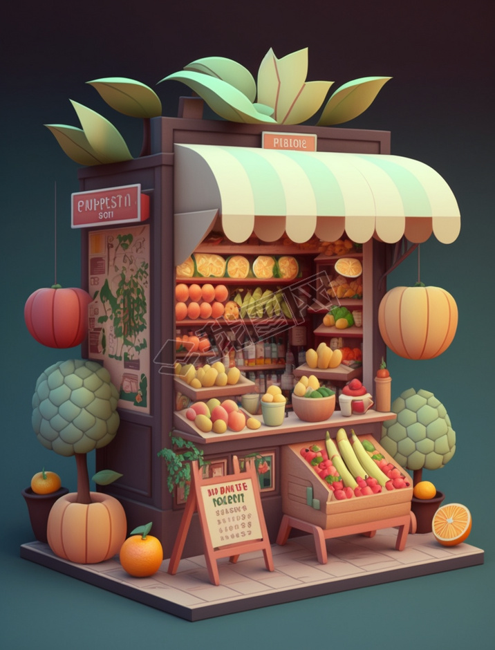 ʹɫͷ׳ϸˮչʾ Fruit Shop in China