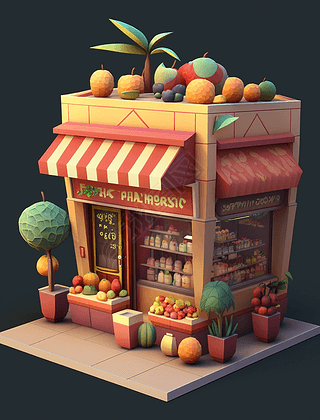 йˮɫͷ׳ϸˮչʾ Fruit Shop in China