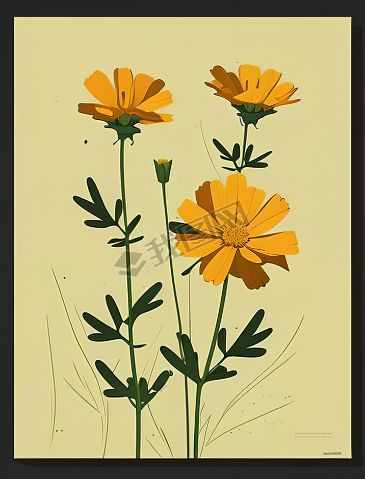 ԼܺCoreopsis grandiflora Ʋ廭ͼ