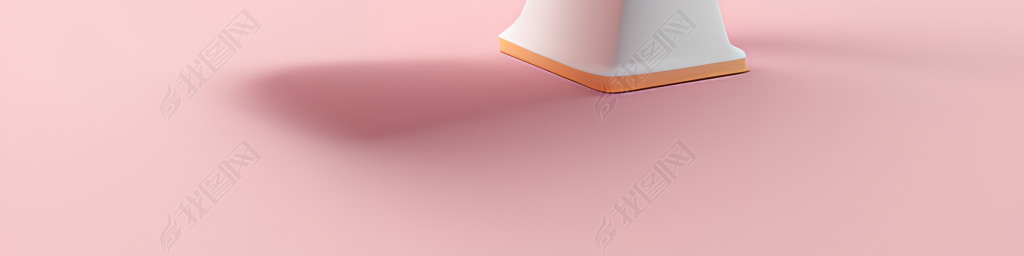 8K Megaphone Icon Design with Volumetric Light on Pink and White BackgroundԪ