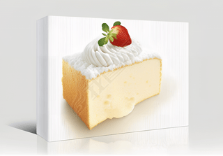 白色背景下的天使食谱蛋糕图片风格仿贝嘉翠丝波特高清素材库高清摄影图