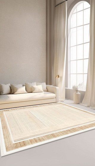 现代简约波西米亚风地毯北欧复古客厅地毯卧室床边垫