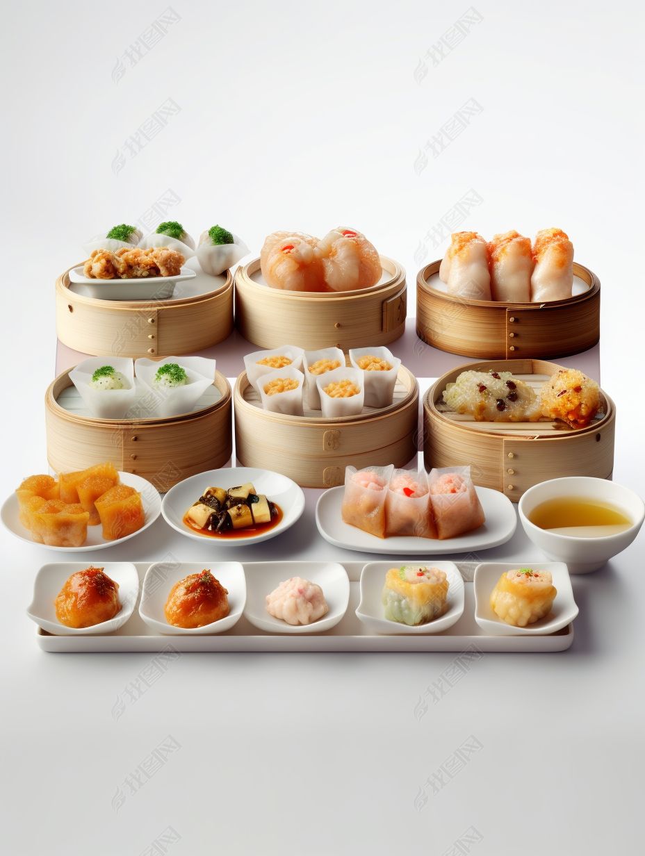 广式粤式早茶点心高清摄影海报吃货节3