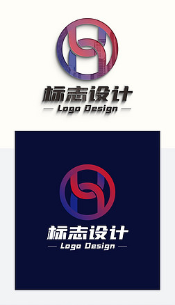 大气高端商业金融logo字母uh组合Logo