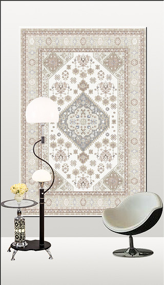 原创时尚美式抽象古典波斯复古欧式客厅地毯地垫图案