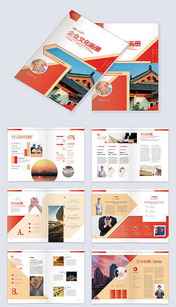 品牌指南提案宣传画册InDesign设计模板
