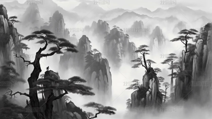 中国山水图 中国山水画图片_中国山水画设计素材_红动中国