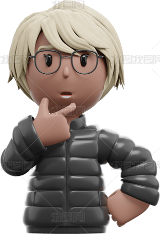 托腮素材专题模板