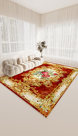 客厅-俄罗斯民族风地毯