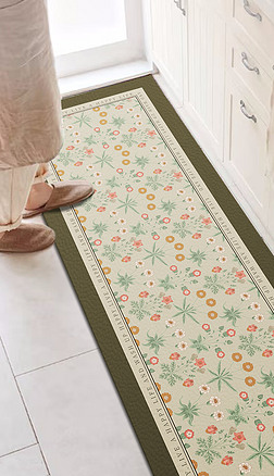现代北欧美式轻奢简约几何脚垫厨房地垫浴室地毯