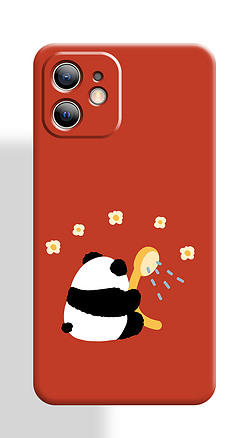 新年中式插画卡通熊猫手机壳手机保护套手机壳图案