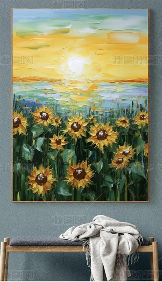 抽象花丛油画花海下载-编号29268178-其他-我图网