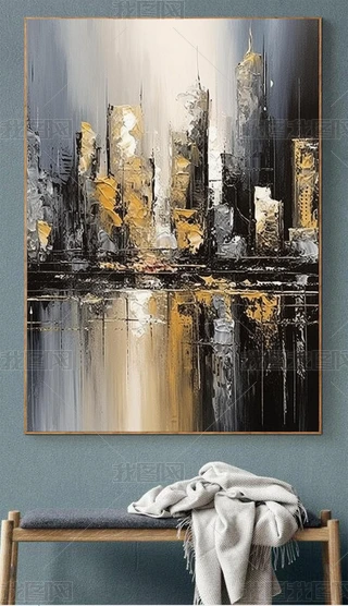 抽象画城市图专题模板-抽象画城市图图片素材下载-我图网