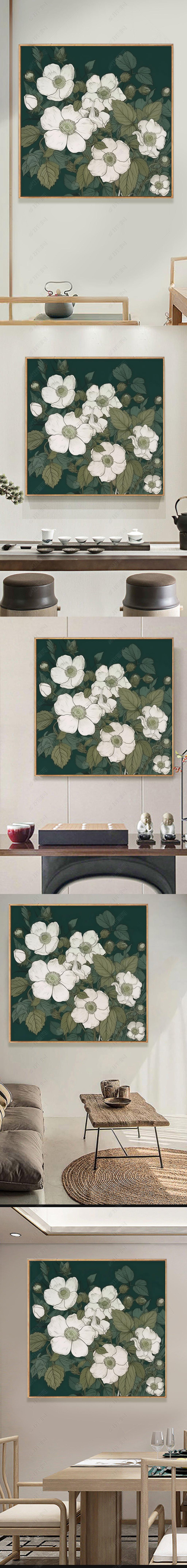 您当前访问作品主题是野棉花中古风花卉高级感正方形手绘油画入