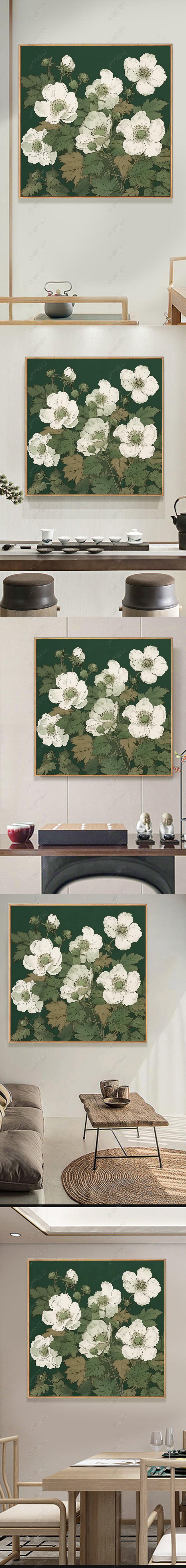 您当前访问作品主题是野棉花中古风花卉高级感正方形手绘油画入