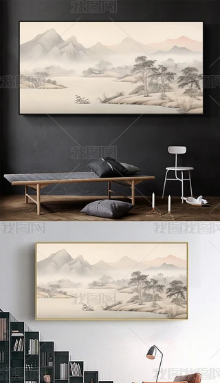 ����ʽˮīɽˮ�羰װ�λ�