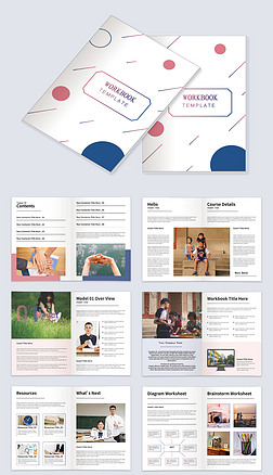 幼儿园广场宣传册InDesign设计模板