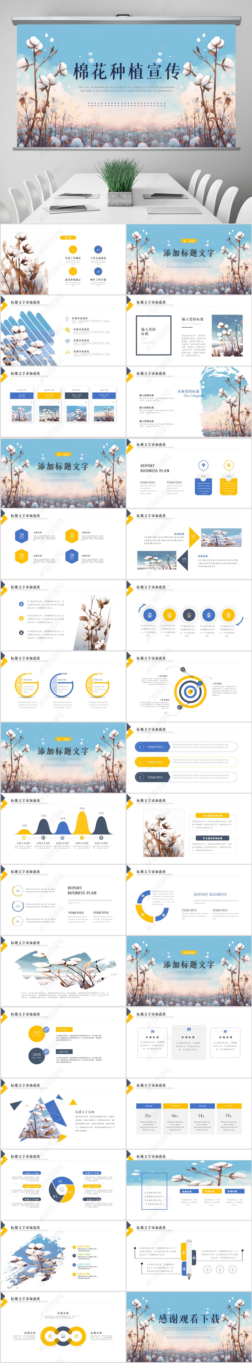 计划书模板种植ppt