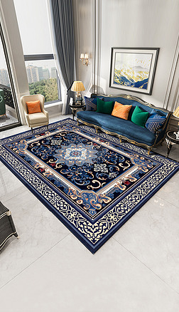 欧式古典花纹拼花地毯土耳其地毯地垫