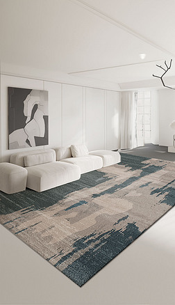 现代抽象地毯艺术客厅卧室地毯床边毯