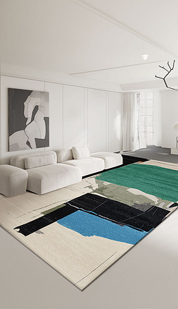 现代抽象客厅地毯卧室地毯床边毯