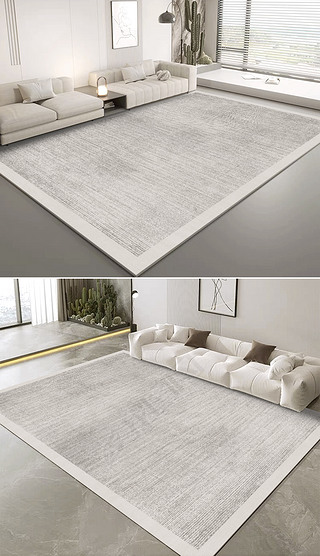 现代简约抽象条纹艺术肌理地毯客厅卧室地垫图案设计