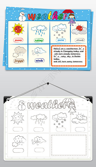 序数词手抄报英语手抄报|天气英语手抄报天气手抄报