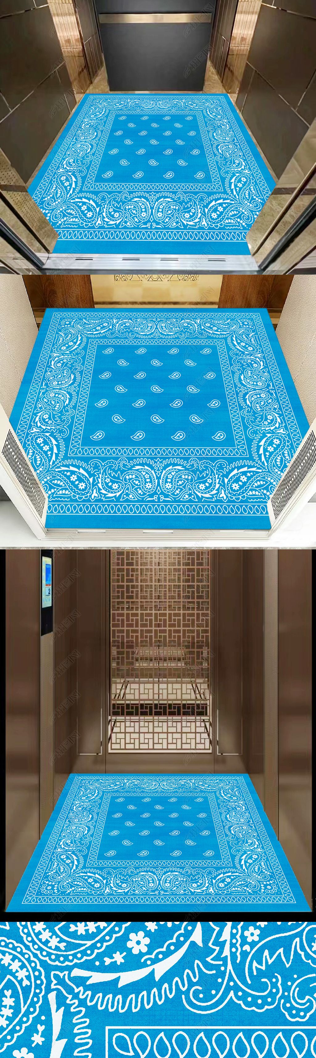 原创欧式电梯地毯酒店电梯轿厢地垫大堂进门地垫