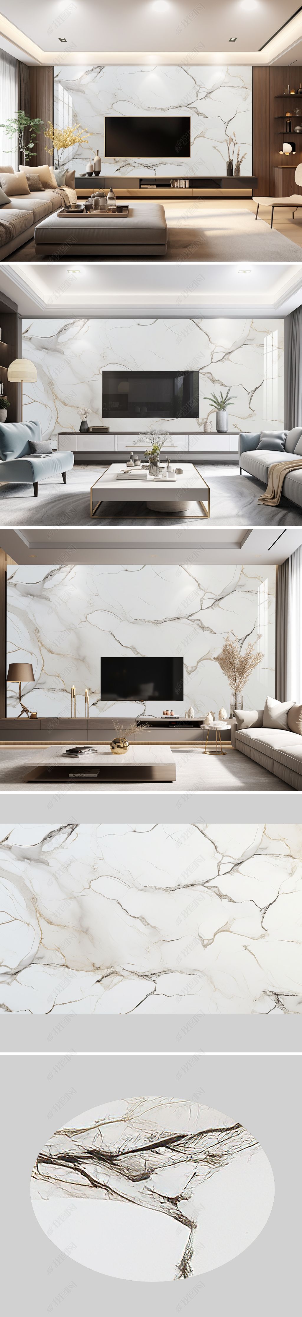 现代简约艺术客厅电视背景墙下载-编号33987815-大理石背景墙-我图网