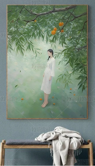 抽象油画民族少女专题模板-抽象油画民族少女图片素材下载-我图网