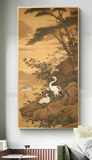 花鳥仙鶴圖 bd12fcf30083782309b671e3c4c533