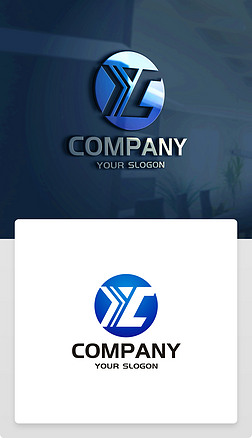 YC字母LOGO设计YC字母标志商标